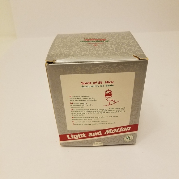 1989 Hallmark Magic Ornament Light Motion Spirit of St Nick Plane Swoops Soars - Picture 12 of 16